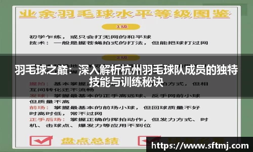 羽毛球之巅：深入解析杭州羽毛球队成员的独特技能与训练秘诀