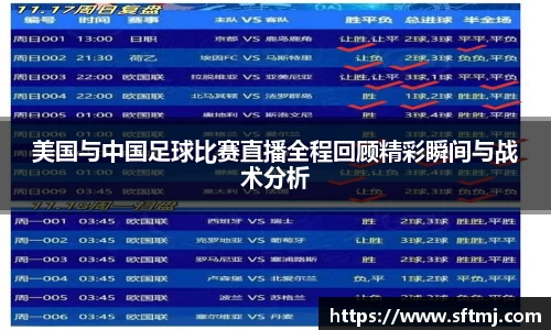 美国与中国足球比赛直播全程回顾精彩瞬间与战术分析